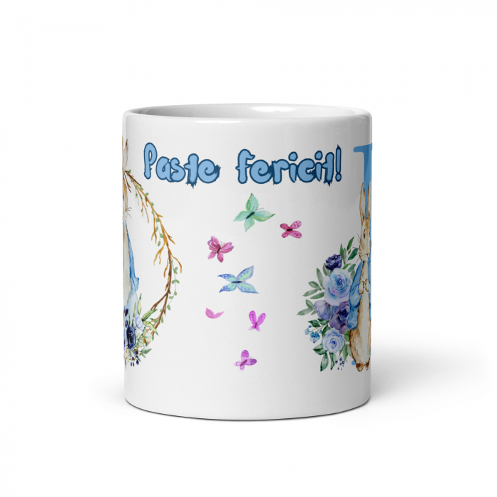 Cana personalizata, Initiala E - Cadou Special de Paste – 11 oz. 330 ml  [5]
