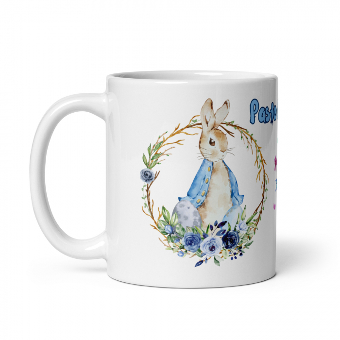 Cana personalizata, Initiala E - Cadou Special de Paste – 11 oz. 330 ml  [3]