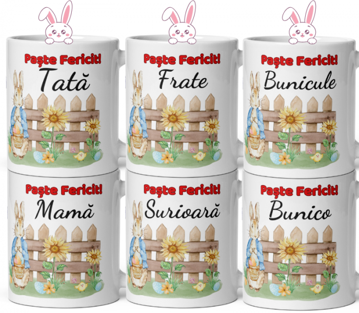 Cana personalizata mix pentru Femei si Barbati – Cadou Special de Paste – 330 ml (11 oz)  [2]