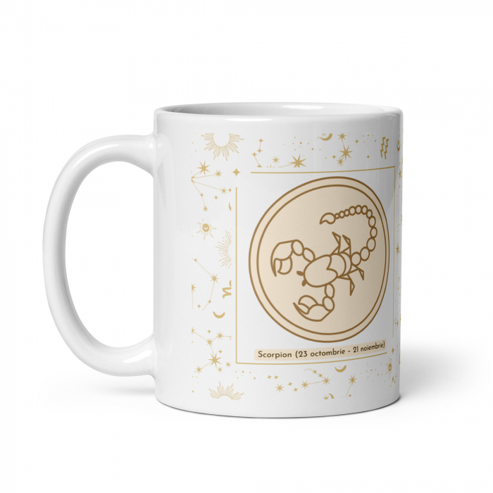 Cana personalizata „Scorpion – Intensitate si Mister” – 11 oz. 330 ml  [3]