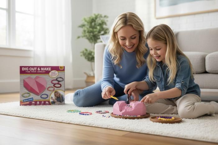 Set Creativ pentru Fetite – Descopera si Creeaza Bijuterii „Dig Out & Make”, 24x21cm [3]