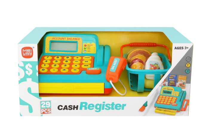 Casa de Marcat de Jucarie cu Sunete si Lumini, Accesorii si Cos de Cumparaturi, 32x17x13cm - [1]