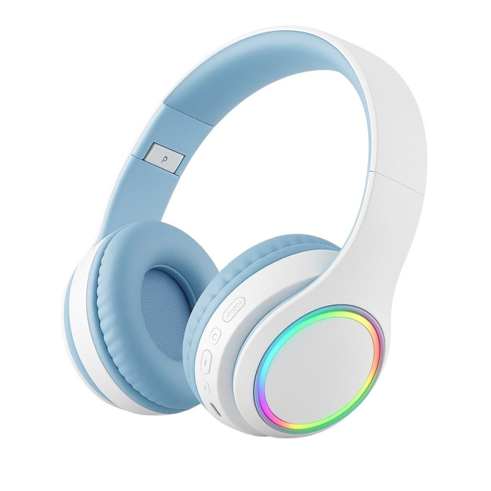 Casti Wireless P102 Bluetooth 5.3 RGB Hi-Res Audio – Autonomie 40h Microfon [1]