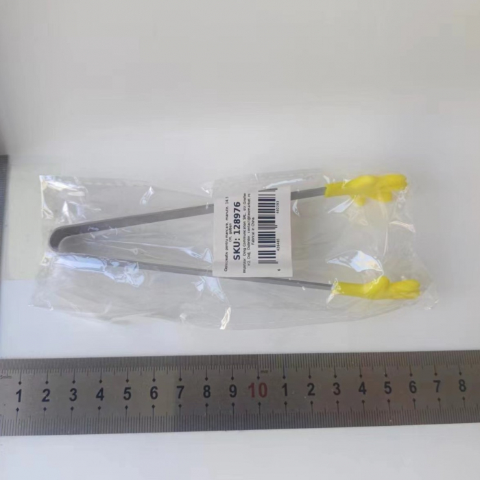 Cleste Creativ pentru Mancare, , Model Manute din Silicon, 14.5x3 cm, Rezistent la Temperaturi Inalte si Coroziune, Galben [2]