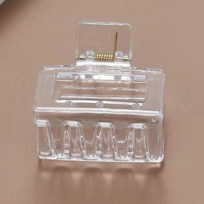 Clește de Păr Mărime Medie 5cm, Model Transparent, Diverse Culori, Cu Etichetă pentru Expunere |  [3]