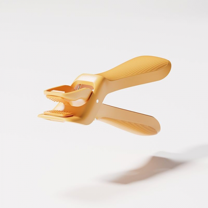 Cleste pentru Boluri, , Anti-Alunecare, din ABS si Silicon, Extindere, pentru Oale, Tigai, de Uz Casnic, Rezistent la Temperaturi Inalte, 16x 10.5 x 3.6 cm Galben [1]