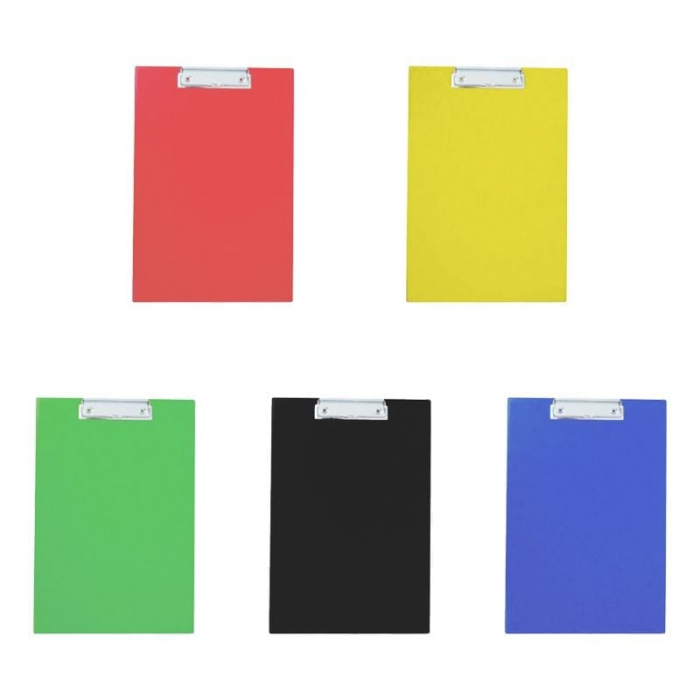Clipboard A4 Simplu cu Carton Plastifiat din PVC si Clema Metalica Rezistenta – Suport Rigid pentru Scris,  [2]