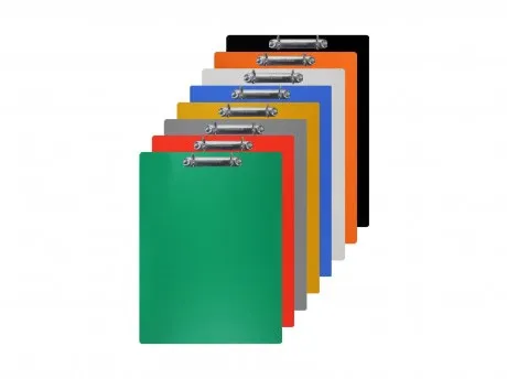 Clipboard A4 Simplu cu Carton Plastifiat din PVC si Clema Metalica Rezistenta – Suport Rigid pentru Scris,  [3]