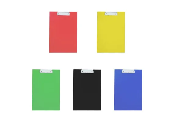 Clipboard A4 Simplu cu Carton Plastifiat din PVC si Clema Metalica Rezistenta – Suport Rigid pentru Scris,  [1]