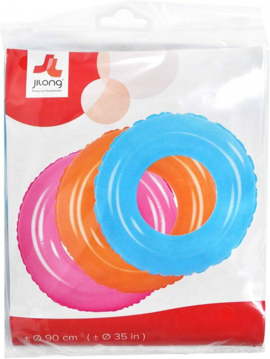 Colac de Inot pentru Copii si Adulti 60CM – Inel Gonflabil Rotund Multicolor, Ideal pentru Piscina sau Mare,  [3]