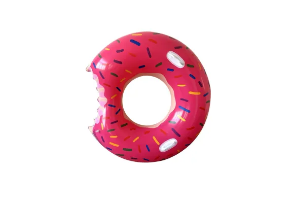 Colac de Salvare Plaja 120 cm - Design Gogosa pentru Distractie Dulce la Soare,  [1]