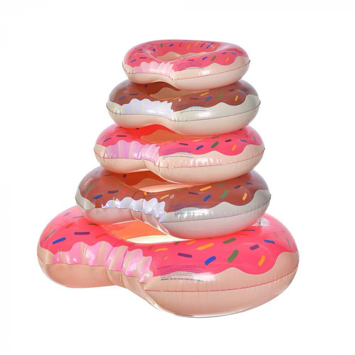 Colac de Salvare Plaja 60 cm - Design Gogosa pentru Distractie Dulce la Soare,  [2]