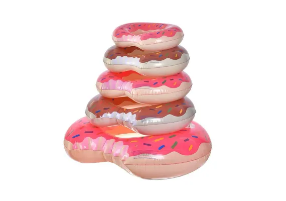 Colac de Salvare Plaja 80 cm - Design Gogosa pentru Distractie Dulce la Soare,  [1]