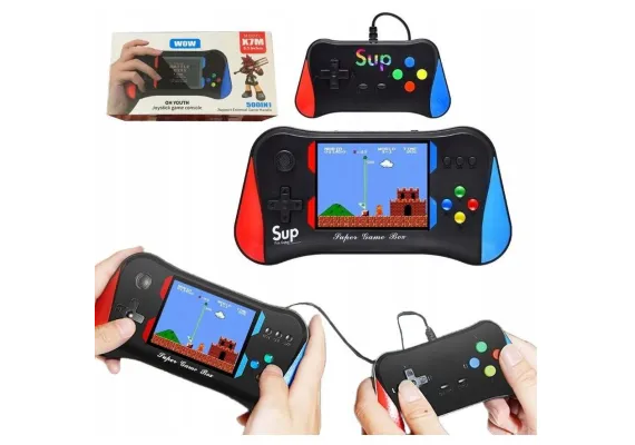 Consolă portabilă de jocuri, 500 jocuri preinstalate, ecran color HD 8.9 cm – Gaming retro oriunde ai fi,  [1]