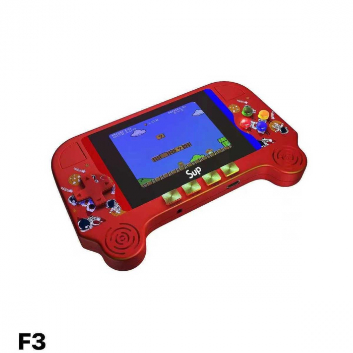 Consolă portabilă Retro Classic Game F3 de culoare rosu – Gaming vintage într-un design modern,  [2]