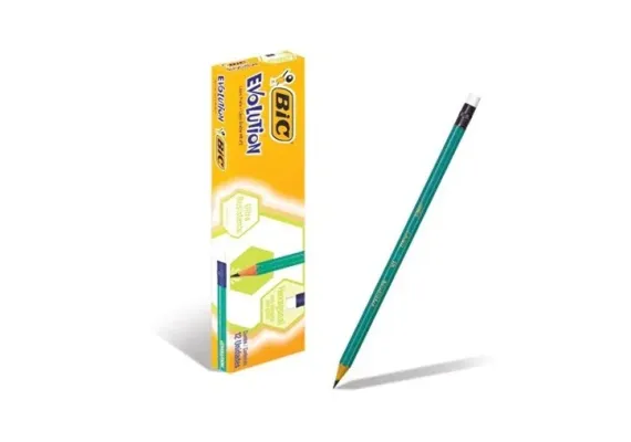 Creion HB cu Radiera BIC Evolution 655 pentru Birou, Scoala si Uz Zilnic,  [1]