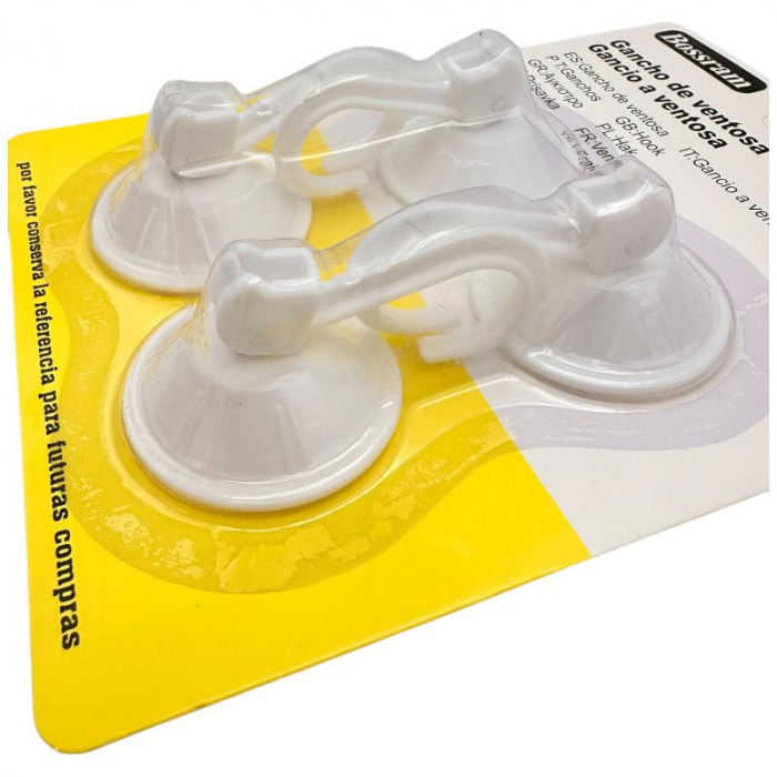 Cuier cu Ventuza 4 Ventuze, Material PP+PVC, 5x5cm – Suport Practic si Fara Gauri,  [6]