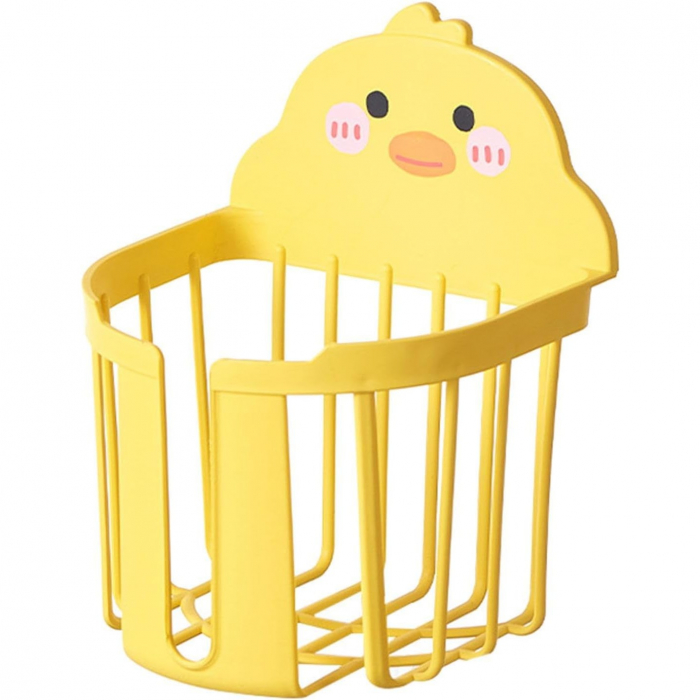 Cutie de Depozitare, , din Plastic, Montare pe Perete, Model Ratusca, 17.5x13.5x12 cm, Galben [1]