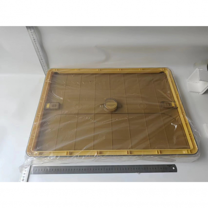 Cutie de depozitare pliabila, , Cu capac, 85 L, Plastic, 60x42x34 cm, Portocaliu [8]