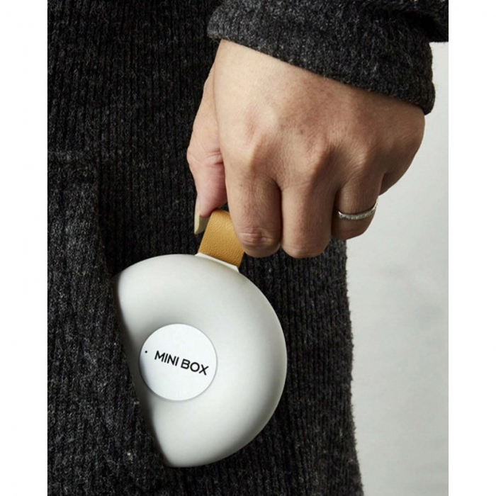 Cutie Depozitare Medicamente, , 6 Compartimente, Inchidere Etans, Portabila, Rotund, Alb/Gri, PP, 8.4x2.9x8.5 cm [6]