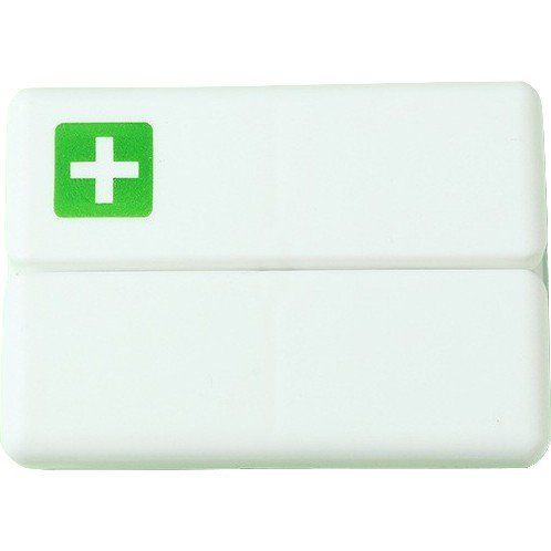 Cutie depozitare medicamente, 7 compartimente sigilate individual, pliabila, portabila, , Alb/Verde [1]