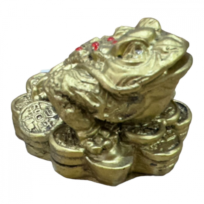 Decoratiune Feng Shui din rasina, Broasca Norocoasa,8×7×6cm,  [2]