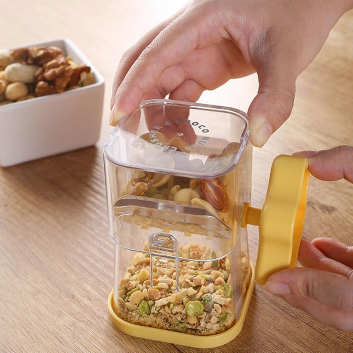 Dispozitiv de Zdrobit, , pentru Alune, Nuci, Ciocolata, Manual, din ABS, 10 x 7.2 cm, Galben [5]