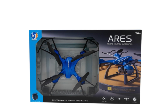 Drona R/C Quadcopter Altitude System – Jucarie Copii 14+ Telecomanda Lumini Rosu Albastru [2]