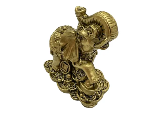 Elefant Feng Shui 8cm – Statueta din rasina pentru Noroc, Protectie si Intelepciune,  [1]
