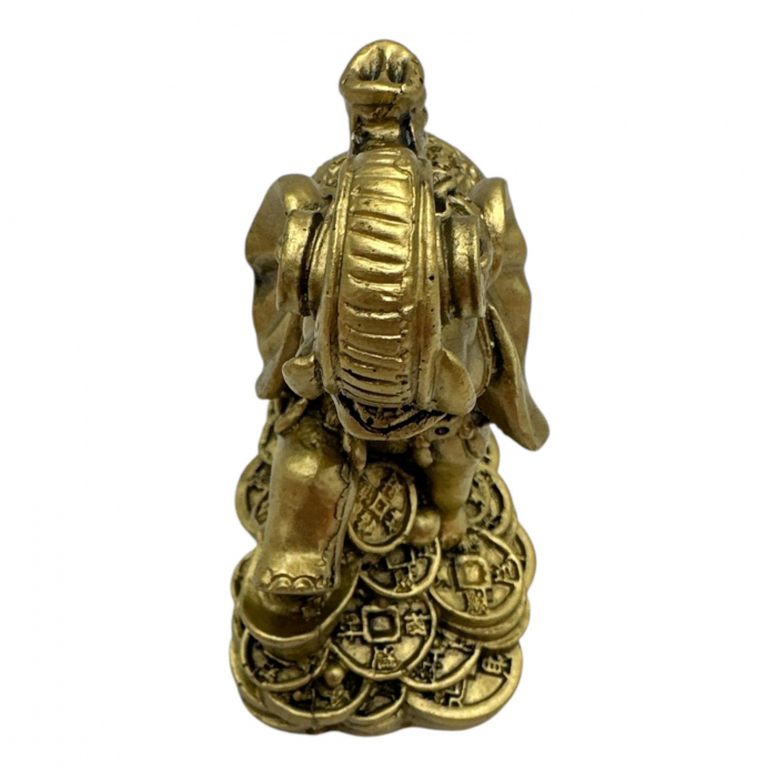 Elefant Feng Shui 8cm – Statueta din rasina pentru Noroc, Protectie si Intelepciune,  [4]