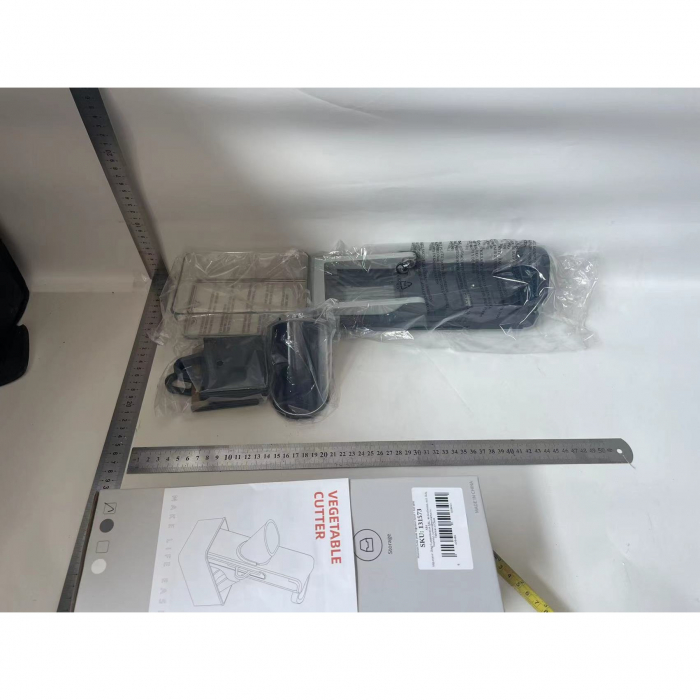 Feliator de Legume Multifunctional, , Taieturi Diferite, Razatoare pentru Bucatarie, Taietor de Cartofi, Presa Manuala, Pliabila, Extensibila, PP PET, 23.5x9.5x5.5 cm, Gri [2]