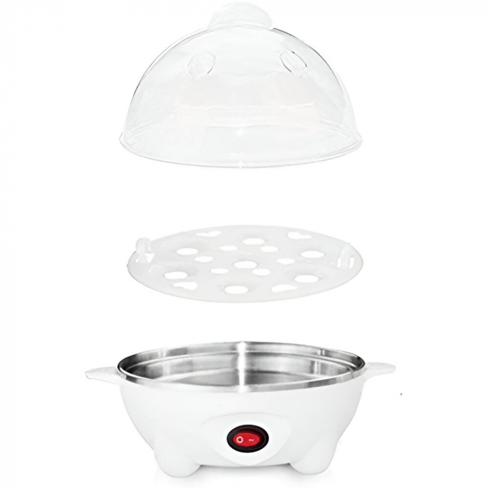 Fierbator de Oua Electric, Flipppy, Capacitate 7 oua, Aparat de fiert oua, 220V, Oprire Automata, 3 Moduri de Fiert Oua, 15 x 15 x 15 cm, Culoare Alb [5]