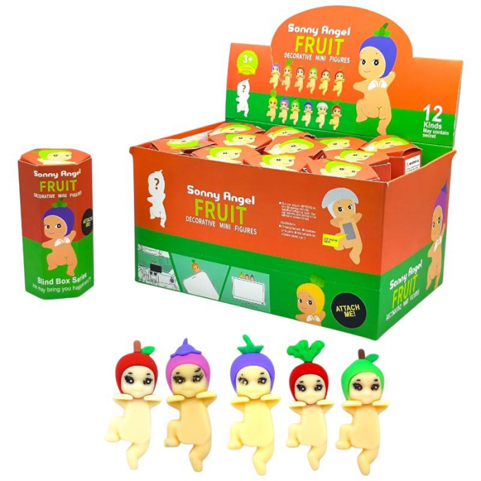 Figurina Mini Surpriza Seria Fructe – Blind Box Colectibil, Papusa Decorativa Draguta pentru Telefon sau Birou,  [2]