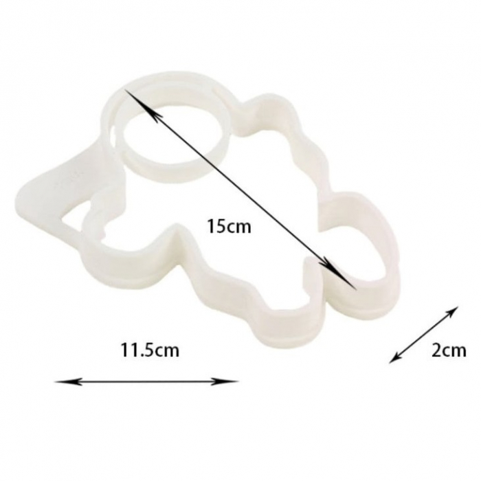 Forma pentru Alimente, , pentru Omlete/Prajituri/Clatite, din Silicon, Model Astronaut,15 x 11.5 x 2 cm, Alb [4]