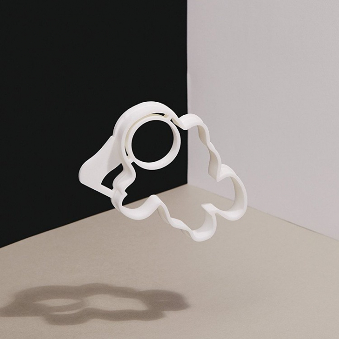 Forma pentru Alimente, , pentru Omlete/Prajituri/Clatite, din Silicon, Model Astronaut,15 x 11.5 x 2 cm, Alb [7]