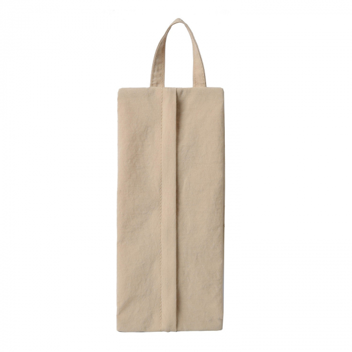 Geanta de Depozitare, , Pentru Haine Mici, Lenjerie, Sosete, Cosmetice, Impermeabila, cu Maner, 10x20x3 cm, Crem [1]