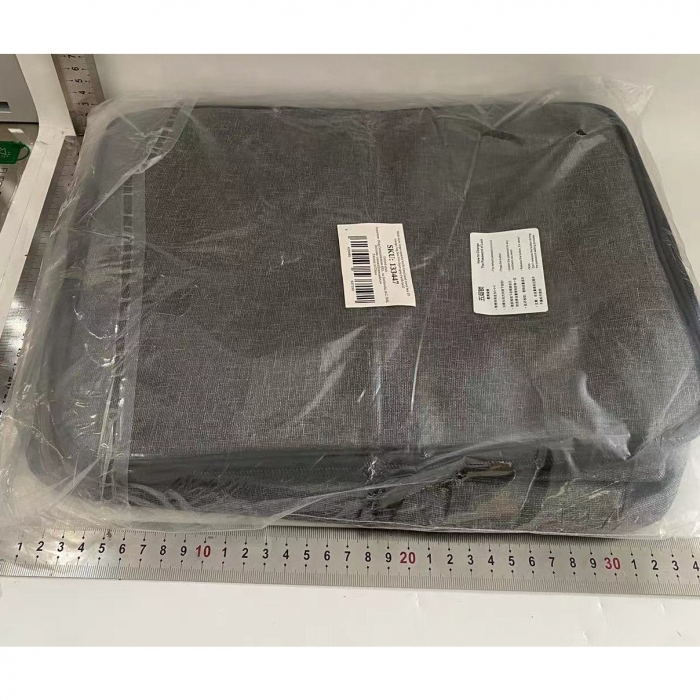 Geanta  pentru Depozitare Acte si Documente, Facturi, Carduri, cu Cod de Securitate, 5 Compartimente, Impermeabila, 37 x 20 x 27 cm, Gri [2]