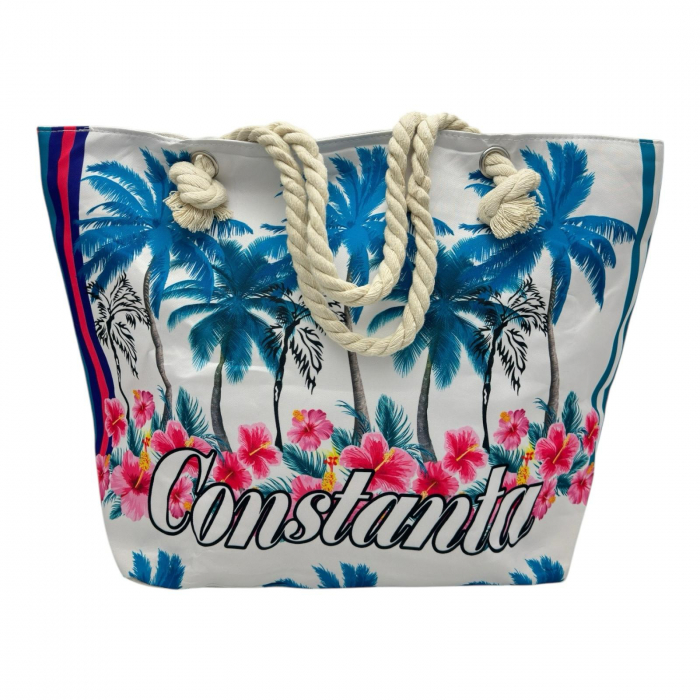 Geanta pentru plaja cu design marin – stil estival, 55x38cm, poliester 100%,  [2]