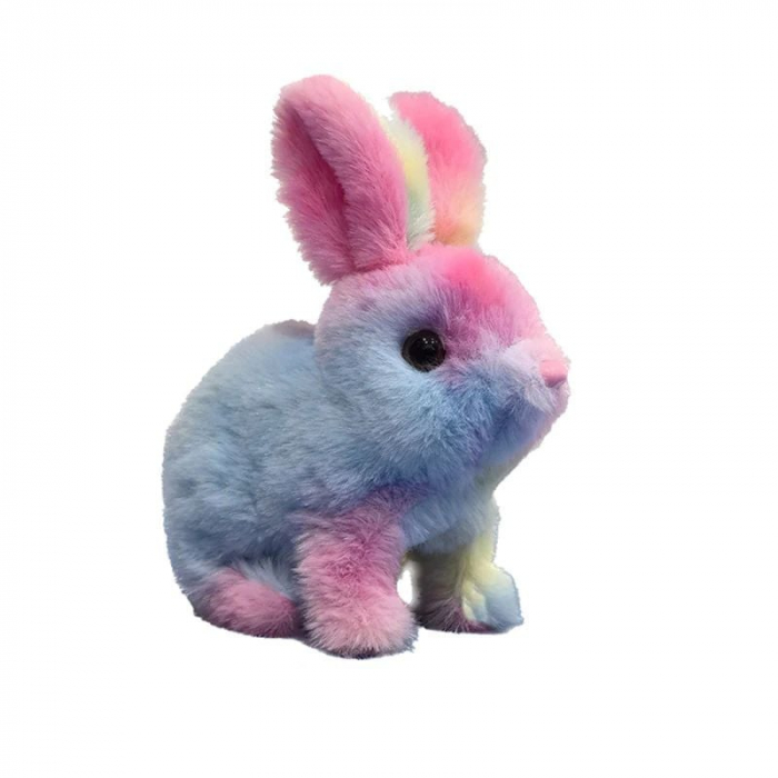 Iepuras din Plus Multicolor – Jucarii Moale si Adorabile pentru Copii,  [2]