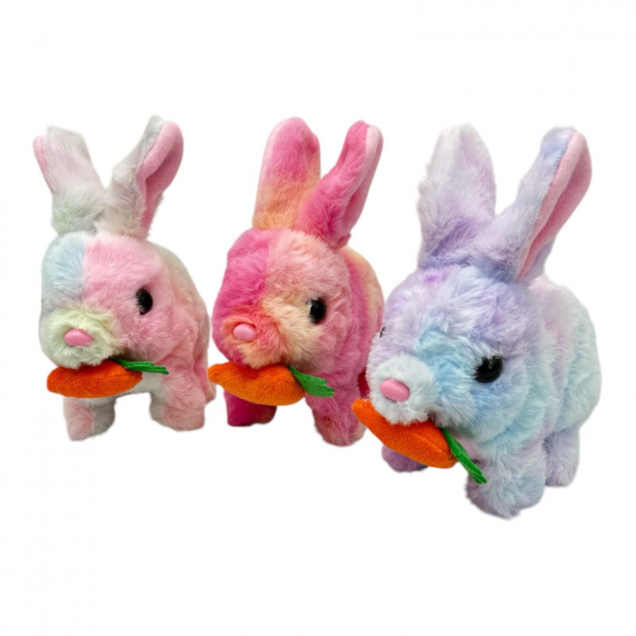 Iepuras Interactiv din Plus, cu Sunete si Lumini Multicolor – Jucarii Moale si Adorabile,  [2]