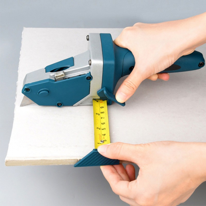 Instrument Manual pentru Bricolaj, , Ruleta Incorporata, Taiere Gips si Carton, 23x7 cm, Albastru [3]