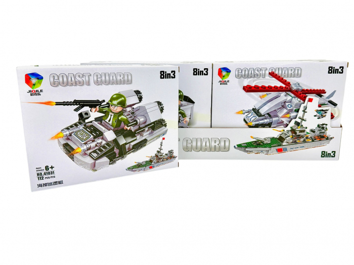 Joc de construcție pentru baieti Coast Guard, +130piese, 23.5×18.5×4.5cm, +6ani,  [2]