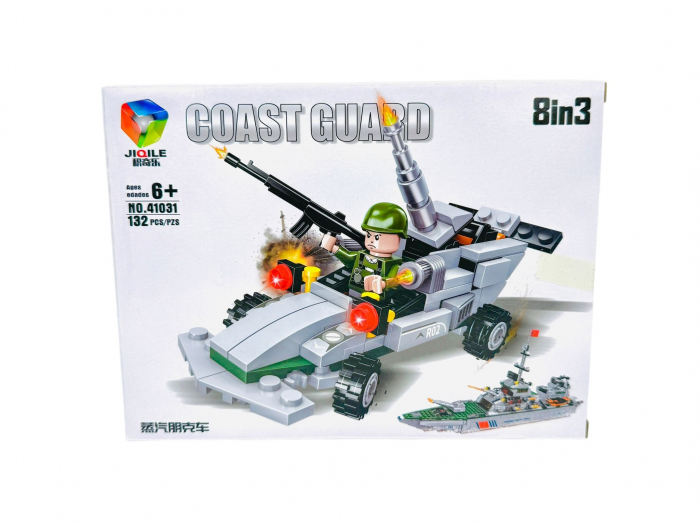 Joc de construcție pentru baieti Coast Guard, +130piese, 23.5×18.5×4.5cm, +6ani,  [4]