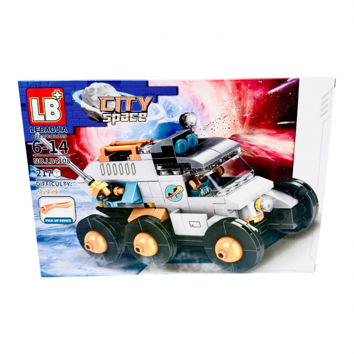 Joc de construcție pentru baieti Masini spațiale, +205piese, multicolor, 32×22×5cm+6ani,   [5]