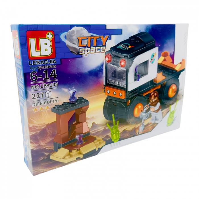 Joc de construcție pentru baieti Masini spațiale, +205piese, multicolor, 32×22×5cm+6ani,   [7]