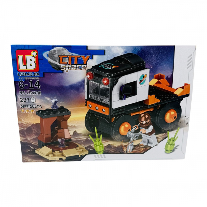 Joc de construcție pentru baieti Masini spațiale, +205piese, multicolor, 32×22×5cm+6ani,   [3]