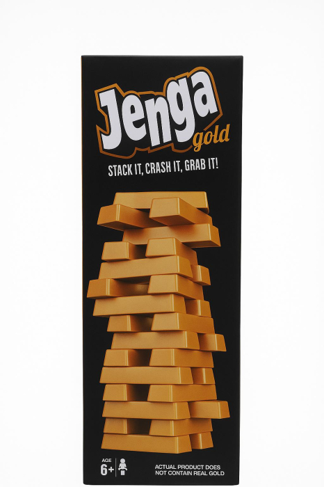 Joc de Societate cu Turn Auriu – Piese din Plastic, 26x8x8cm [1]