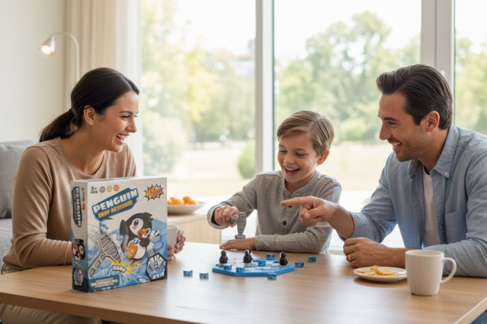 Joc Interactiv cu Pinguin- Penguin Trap Activate – Joc de Indemanare pentru Copii, 22x20cm [3]