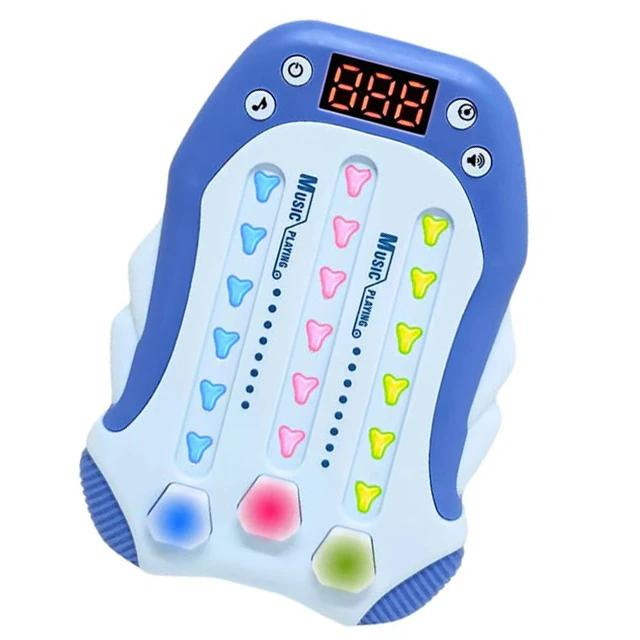 Joc Interactiv Rhythm Consola Lumini Sunete Albastru – Jucarie Educativa Reflexe Memorie Copii 3+ [1]
