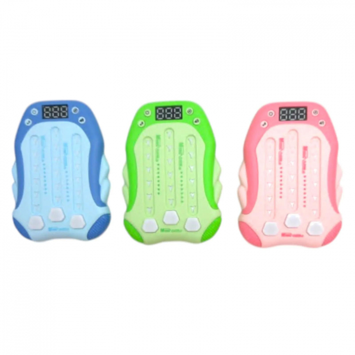 Joc interactiv Rhythm cu lumini si sunete, jucarie educativa cu butoane tactile si afisaj digital, pentru copii 3+, antrenament reflexe si memorie,  [5]